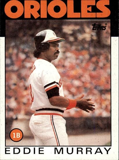 Amazon 1986 Topps Baseball Card 30 Eddie Murray Collectibles 