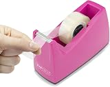 Rapesco 1621 Tape Dispenser 300 with 1 inch Core Includes 4 Rolls Hot Pink view 2