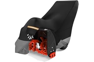 IC ICLOVER Snow Blower Cover, Heavy Duty 600D Two Stage Electric Snow Thrower Cover, Outdoor Waterproof, Windproof, Universal Fit for EGO, Honda, Ryobi, Cub Cadet, Ariens, Troy Bilt, Snow Joe, Toro