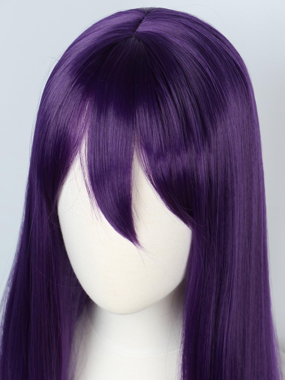 Linfairy Long Purple Wig Halloween Cosplay Wig For Women 85CM, 85 cm - Image 3