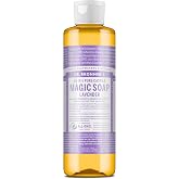 Dr. Bronner's Lavender Pure-Castile Liquid Soap, Body Wash, 8 oz | 18-in-1 Uses for Men &amp; Women - Hand &amp; Dish Soap, Shampoo, Face, Laundry, Cars, Pets, Floors &amp; More, Natural &amp; Organic Oils