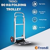 Trendi Heavy Duty Folding Hand Truck Aluminum Trolley 90KG Capacity view 2