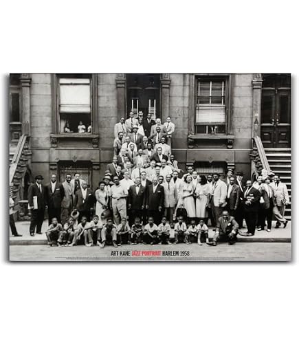 Amazon.com: Art Kane A Great Day In Harlem Jazz Portrait 1958