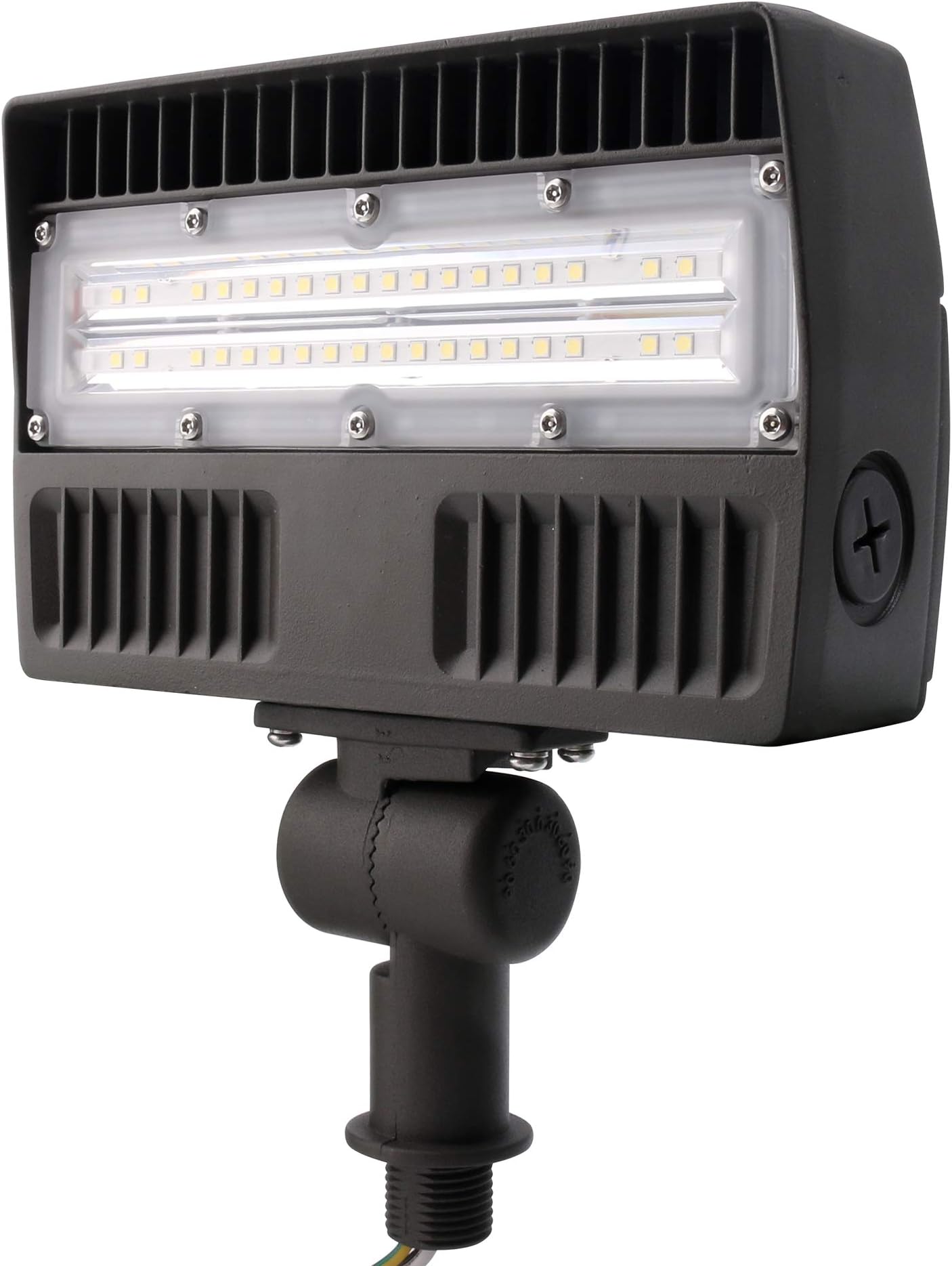 ELECALL LED Flood Light Outdoor 30W 3900LM 5000K 130 LM/W Security Wall Lighting Fixture for Garden Landscape Yard Christmas Flag Pole, 120-277VWaterproof IP65 ETL(200W HID Equ.)