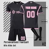 Personalised Football Kits for Kids Adults Name Number Shirt Shorts Socks Set view 2