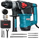 ENEACRO 1-1/4 Inch SDS-Plus 1500W Heavy Duty Rotary Hammer Drill, Safety Clutch 3 Functions with Vibration Control Including