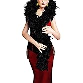 KAWAII Feather Boa Turkey Chandelle 2 Yards Feather Boa Great for Party Dancing Dress Up Halloween Costume Decors