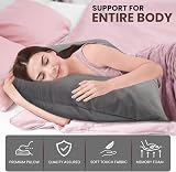 SYSN V Shaped Triangle Pillow with Cover Orthopaedic Maternity Grey view 6