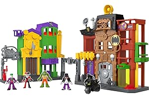 Fisher-Price Imaginext DC Super Friends Batman Toy, Crime Alley Playset with Figures & Accessories for Preschool Kids Ages 3+ Years (Amazon Exclusive)