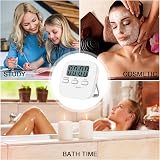 Jsdoin Digital Kitchen Timer 1 Pack Magnetic Countdown Stopwatch White view 7