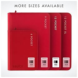 Vault X 12 Pocket Trading Card Zip Binder - 480