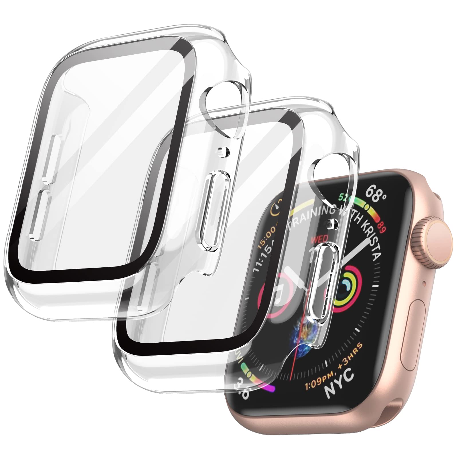 JETech Case with Screen Protector for Apple Watch