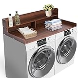CXNGD Wooden 2-Tier Washer Dryer