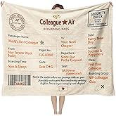 Sereni Tide Farewell Gift for Coworker - Going Away Blanket, Heartwarming Keepsake, Goodbye Present for New Job, Promotion, Retirement, Moving Away, Colleague or Boss Gift, 50'' x 60''