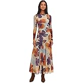 Free People Womens Sunnei Mesh Maxi Dress
