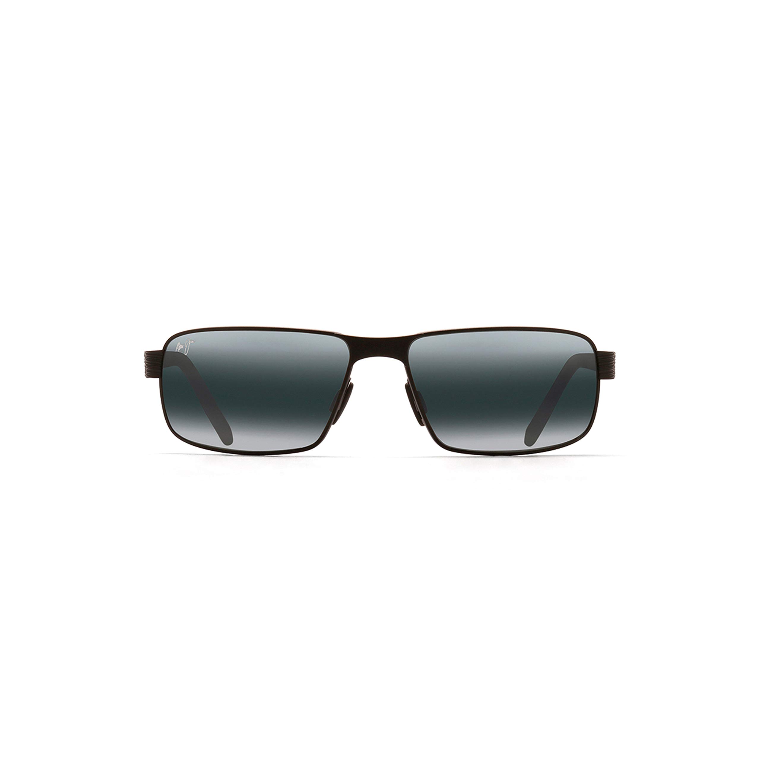 Shoal 797-2M | Polarized Gunmetal Black Rectangular Frame Sunglasses