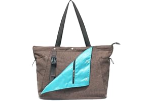 ESVAN Yoga Mat Bag, Gym Bag Tote Bag with Multi Pockets For Women Drawstring Yoga Mat Carrier Pilates Travel Workout Office