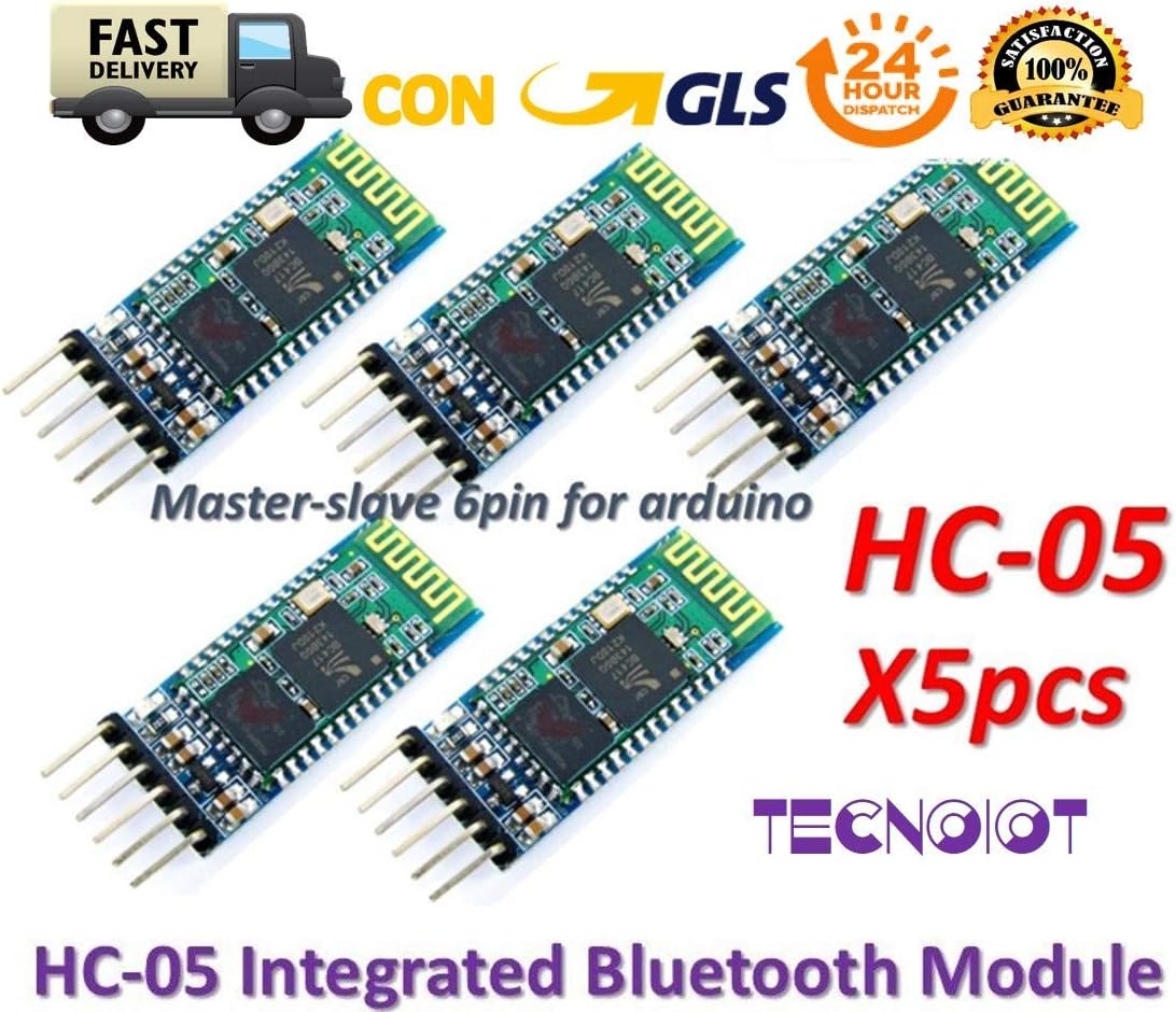 5pcs HC-05 Integrated Bluetooth Module Wireless Serial Port Module HC05