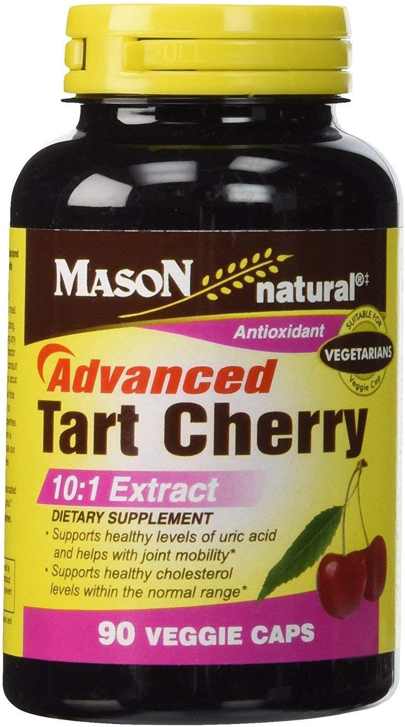 Mason Natural Advanced Tart Cherry 10:1 Extract Veggie Caps - 90 ct, Pack of 6