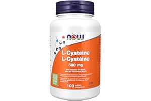 NOW Supplements, L-Cysteine 500 mg with Vitamins B-6 and C, Structural Support, 100 Tablets