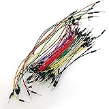 fitTek 65 Pcs Assorted Length Multicolored Flexible Solderless Breadboard Jumper Wires