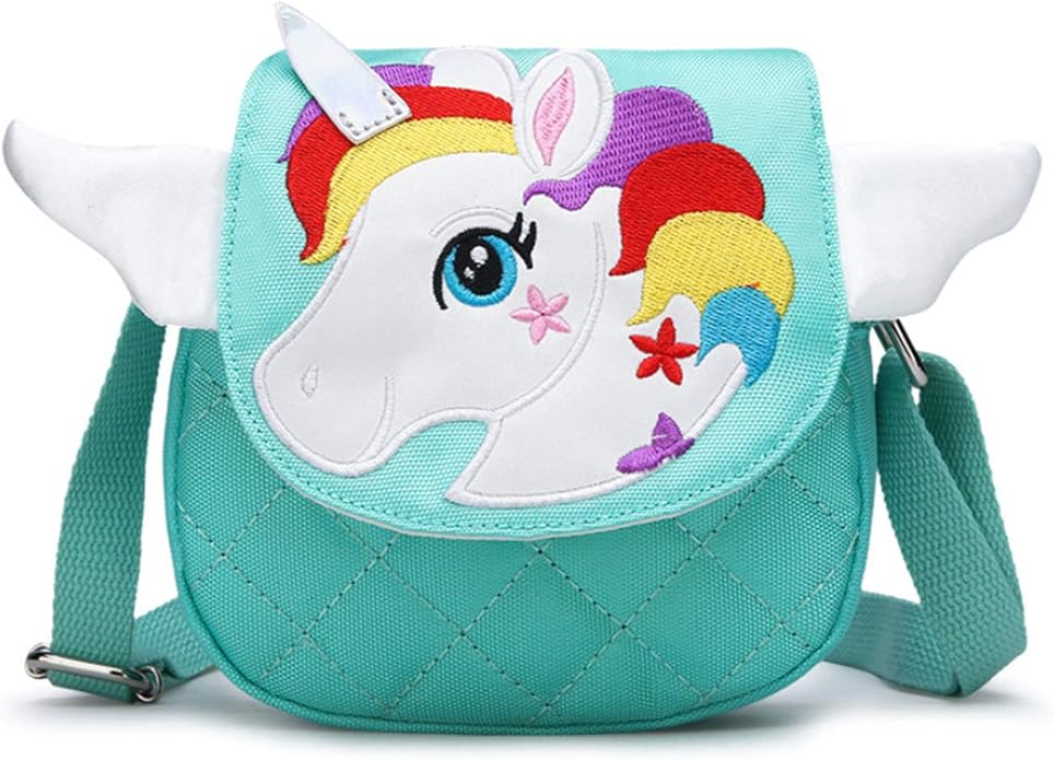 Unicorn Little Girls Shoulder Bag Cute Unicorn Kids Cross Body Bag
