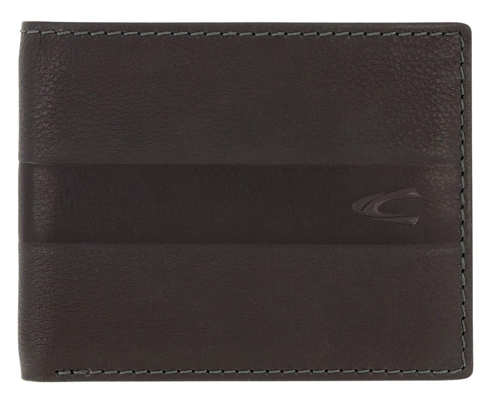 camel active, Mali Men's Landscape Wallet, Black, 12,5 x 2 x 9,5, Wallet (Denim Format)