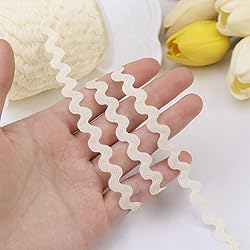 Rick Rack Wave Bending Fringe Trim 40 Yards Beige