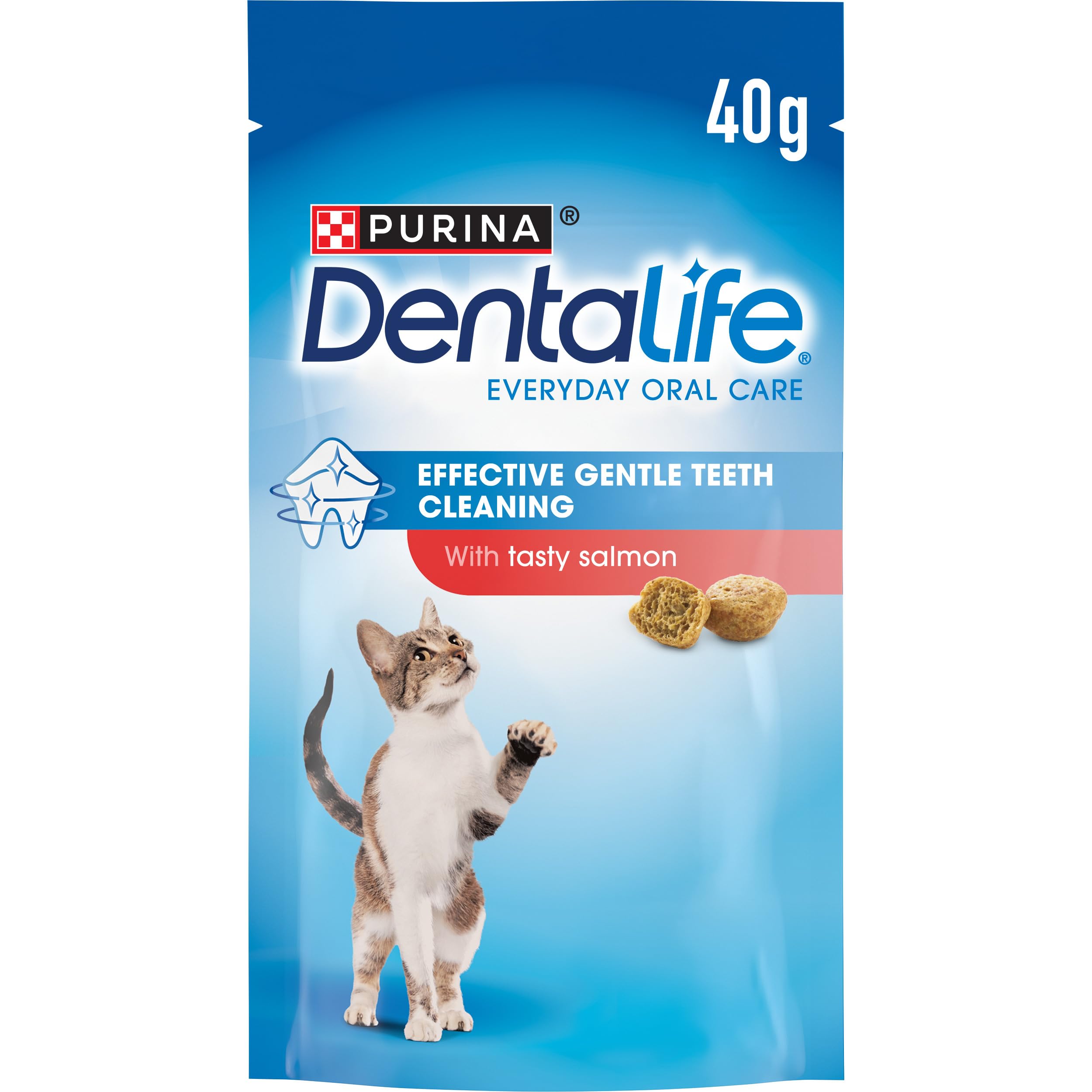 DENTALIFE Dental Salmon Cat Treats 40g (Pack of 8)