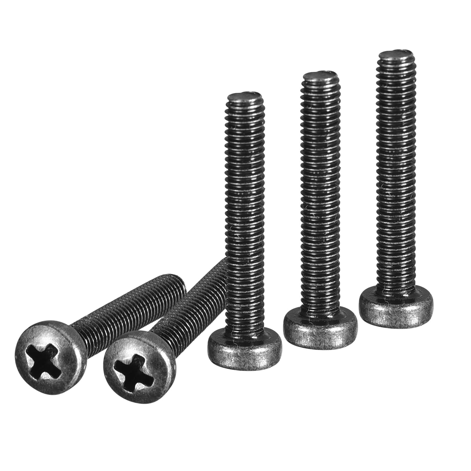 DTGN M3x18mm Pan Head Machine Screws, 100Pcs M3 Phillips Drive, Metric Coarse Full Thread, Steel Black Oxide Finish, Screws Bolts Kit