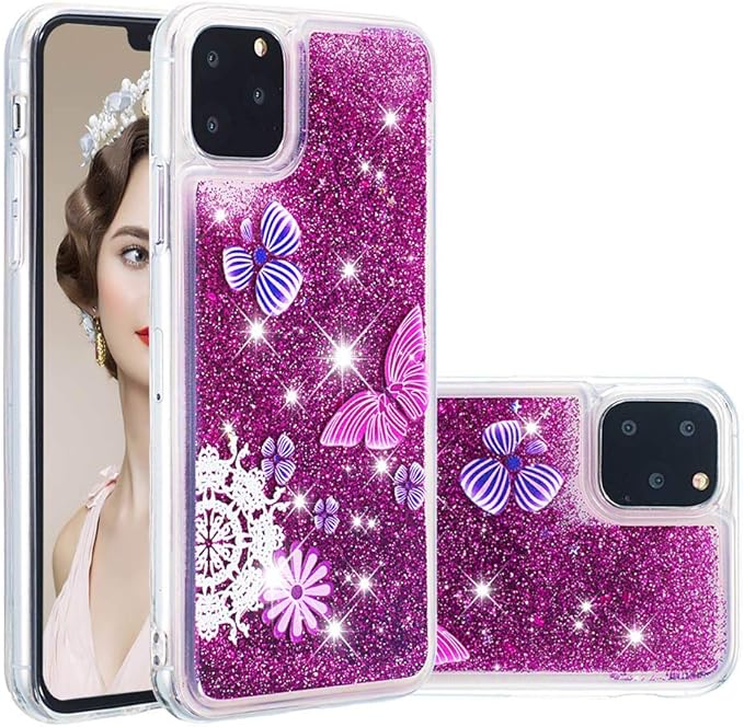 Case for iPhone 11 Pro Max Case,Butterfly Flower Art