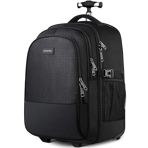YOREPEK Inch Backpack with Wheels, Large Rolling Backpack