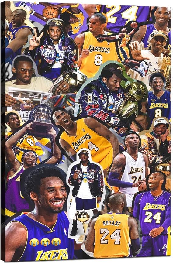 Large Wall Art Kobe Bryant Posters Modern Home Decor Canvas