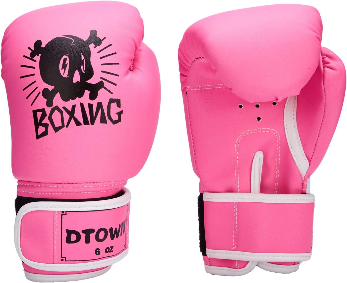 Dtown Kids Boxing Gloves 4oz 6oz Training Gloves for Toddler and Youth Age 3 to 11 Years PU Leather : Sports & Outdoors