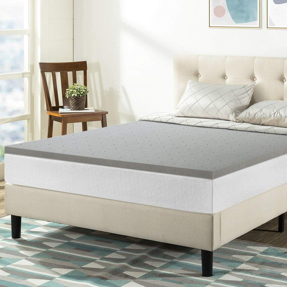 Best Twin Xl Memory Foam Mattress Topper 1.5 Inch