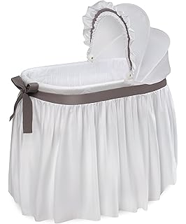 badger basket empress round baby bassinet