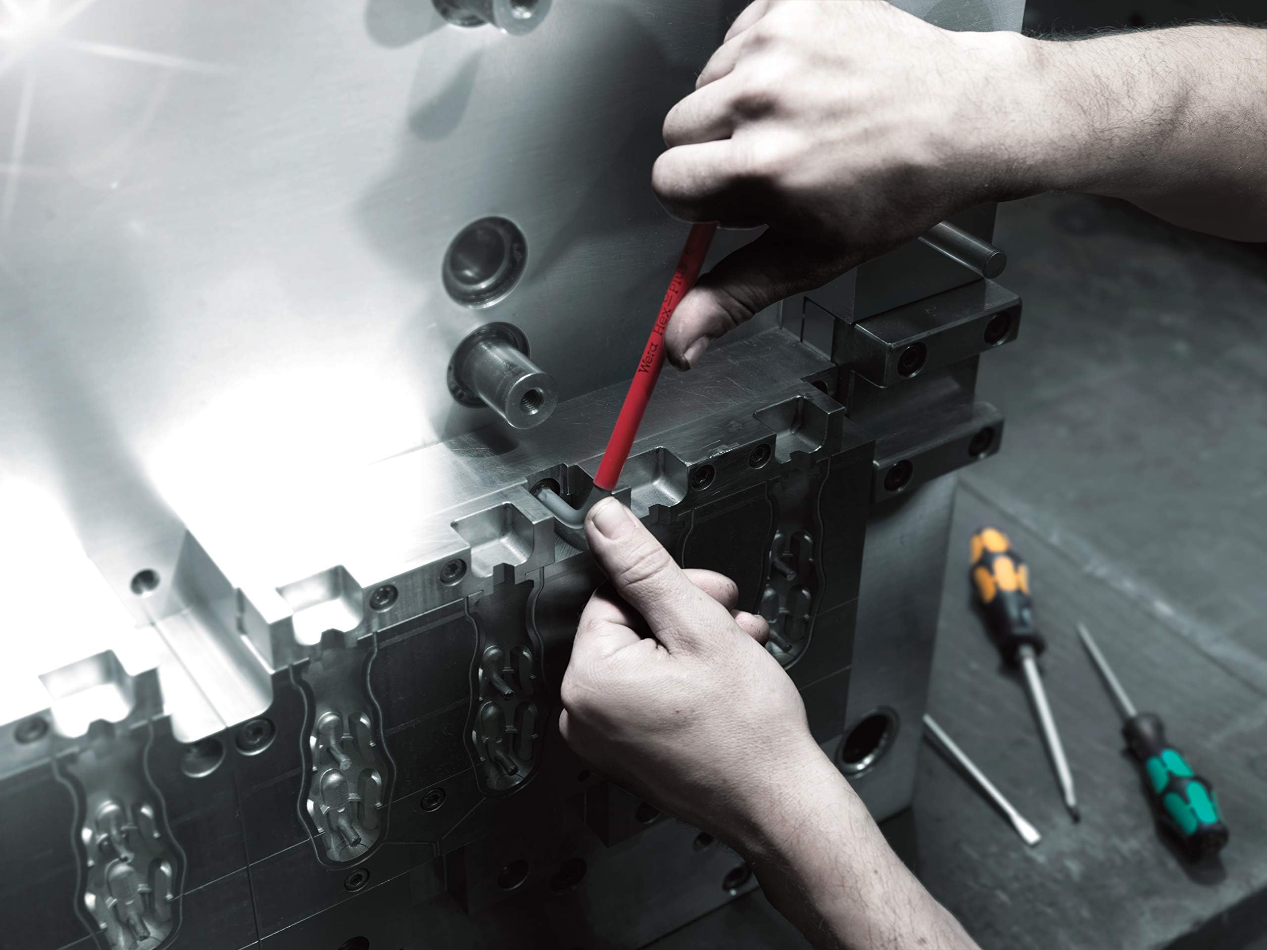 Wera 05073593001 950/9 Hex-Plus 1 SB Winkelschlüsselsatz, Mehrfarbig, metrisch, BlackLaser, 9-teilig, Mehrfarbig 7