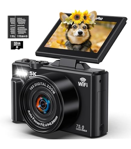 5K Ultra HD デジタルカメラ Amazon.com : 5K Digital Camera - 72MP UHD Digital Cameras for