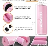 Amonax Hip Thrust Barbell Pad Extra Thick Foam Pink view 3