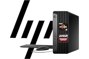 HP EliteDesk 805 G9 SFF Business Desktop Computer, AMD Ryzen 5 8500G, 32GB DDR5, 1TB PCIe SSD, Radeon 740M Graphics, Dual 4K Display Support, USB-C, HDMI, RJ-45, Wi-Fi, Wired KB & Mouse, Win11 Pro