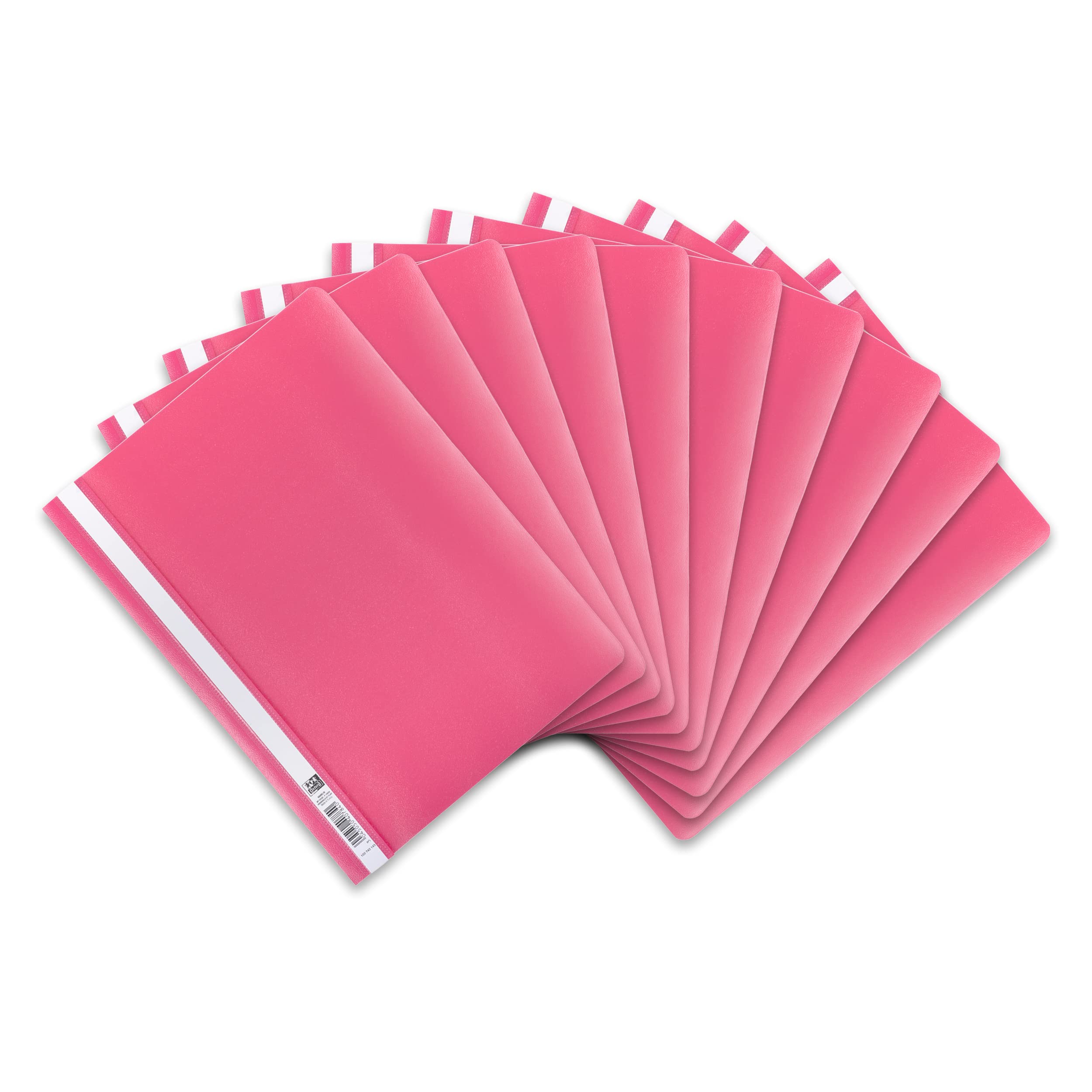 Elba 100742 File Folder A4 Pack of 10 Plastic for Modern 31 x 22,8 x 0,3 cm Pink