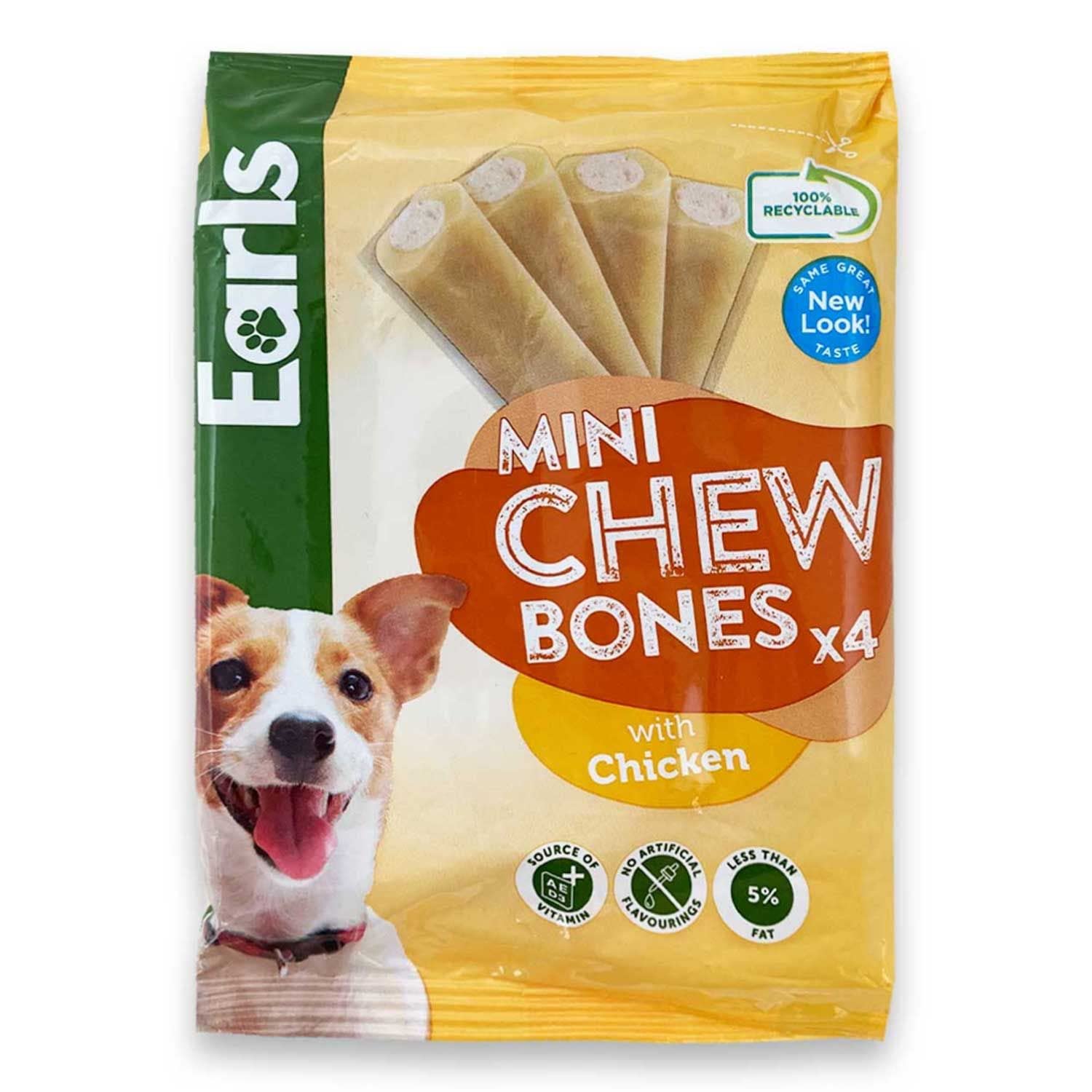 Earls Mini Chicken Chew Bones 180g dog treats