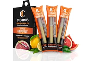 Cigtrus for a Better Life | Help Replace The Habit of Holding, Feel or Puff | Citrus Grapefruit 3 Packs