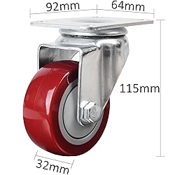 Finnhomy 3 Inch Swivel Casters Wheels Set of 4