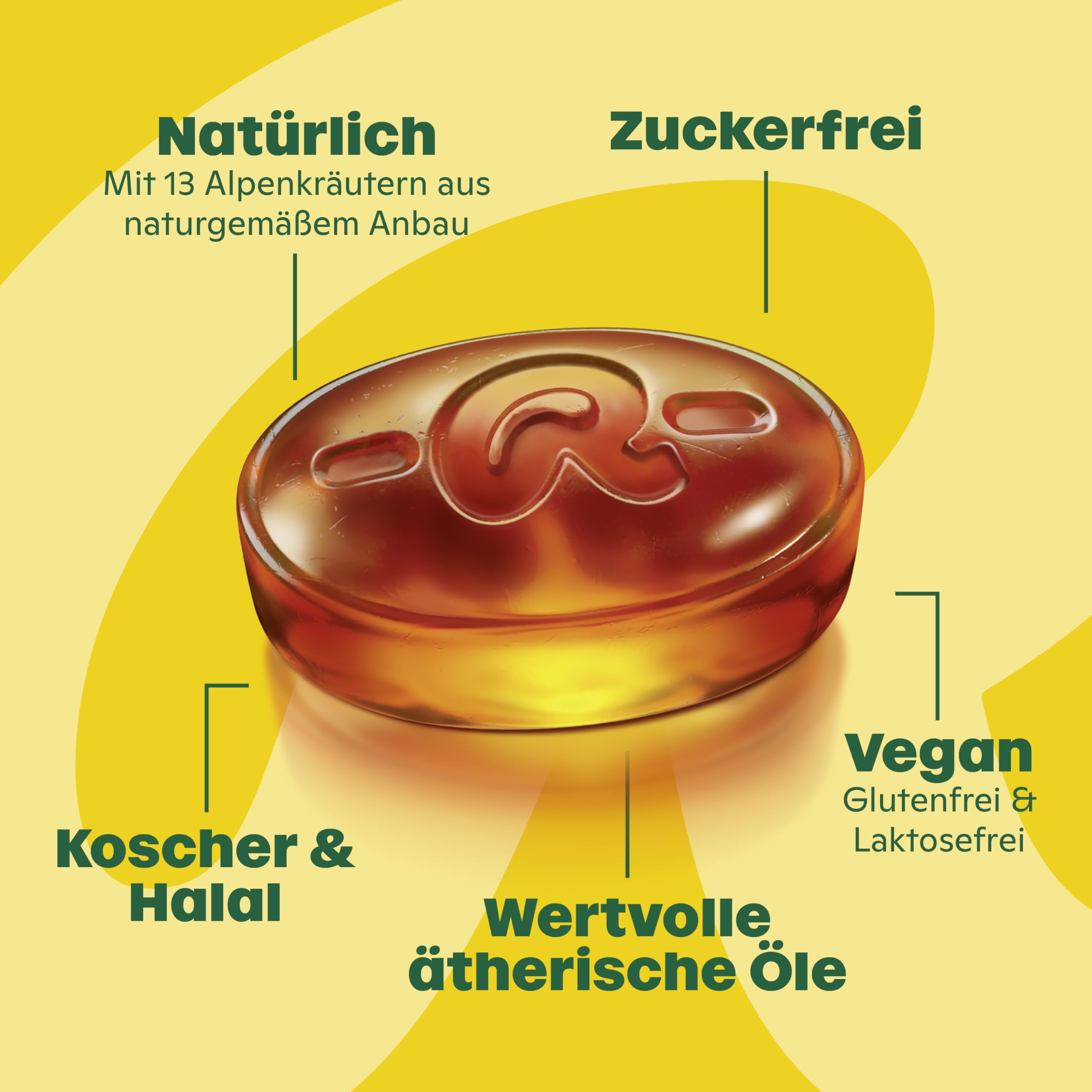 Ricola Original Kräuter, 75g Beutel Original Schweizer Kräuter-Bonbons mit 13 Schweizer Alpenkräutern, zuckerfrei, 1 x 75g, vegan 3