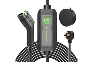 EVMaster Level 2 EV Charger, 28FT 32Amp 240Volt Electric Vehicle Portable Charger with NEMA 14-50P Plug, EV Charging Station for J1772 Electric Cars, ETL Certificated