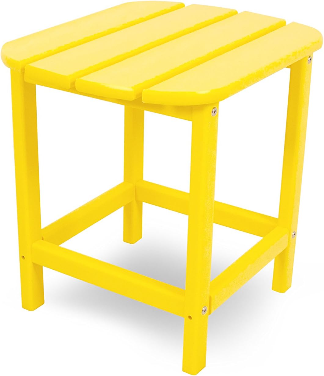 POLYWOOD SBT18LE South Beach 18" Outdoor Side Table, Lemon : Patio Side Tables : Garden & Outdoor