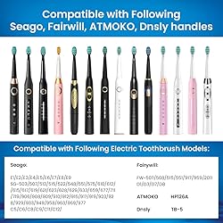 5 Pack Toothbrush Heads, Electric Toothbrush