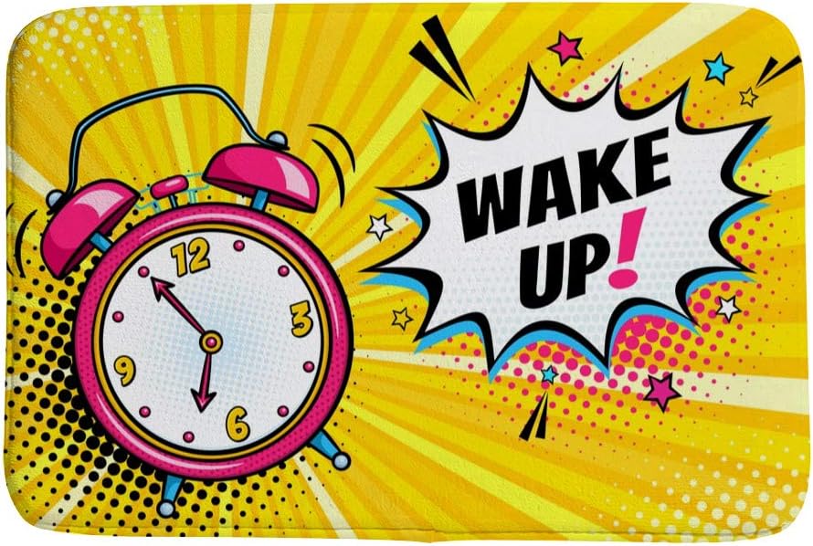 Ruchen felpudo alfombra cómic reloj despertador dibujos animados Pop