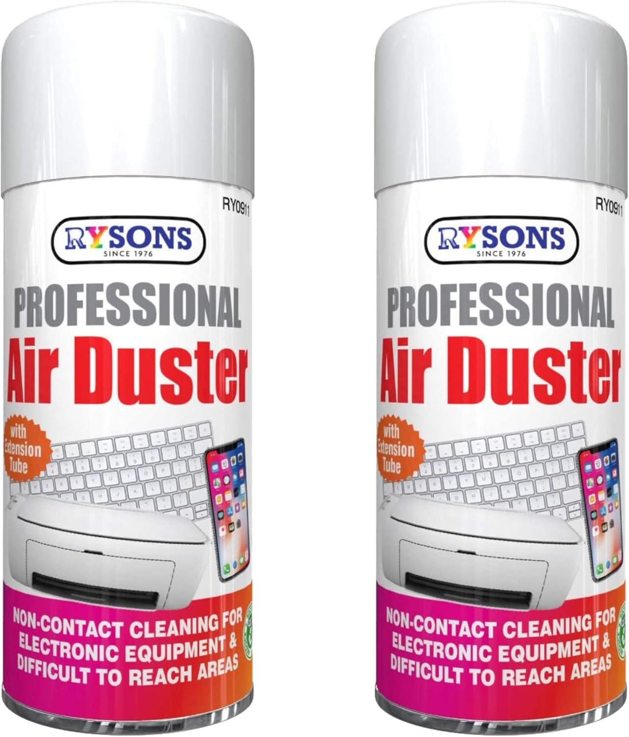 2X Professional Compressed Air Duster Can Spray Gun NonContact